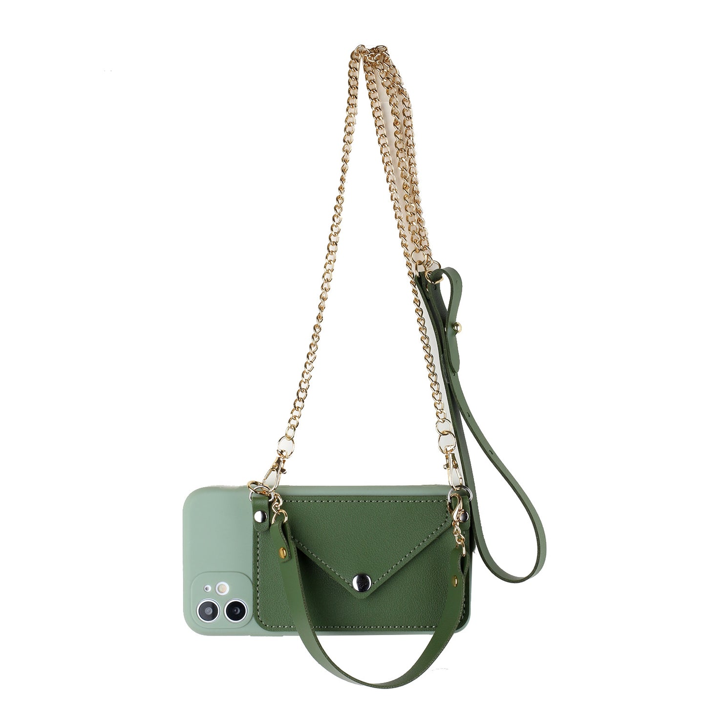 Handheld Messenger Rope Mobile Phone Case With Card Bag