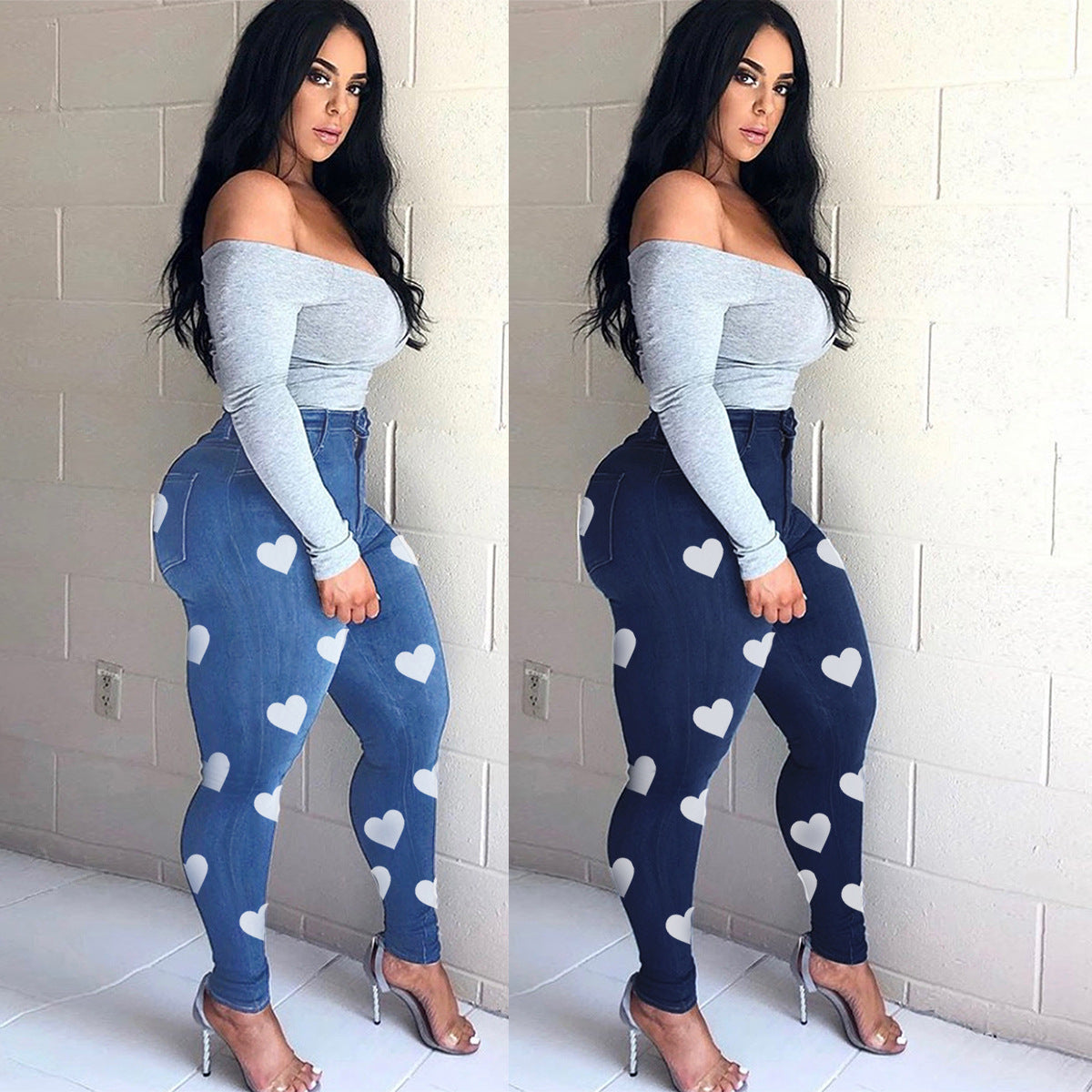 Ladies' Skinny High Stretch Denim Pencil Pants