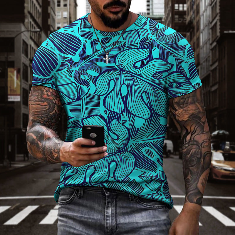 Plant Men And Women 3d T-Shirt Digital Printing Sports Short Sleeves