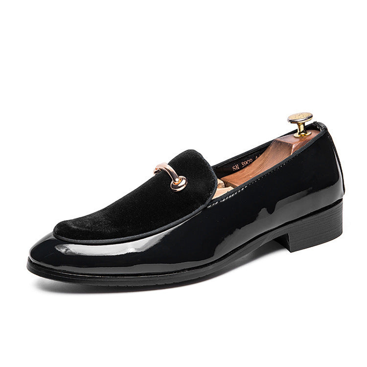 Men's Pointed Toe Shoes, British Trendy Pointed Toe Shoes, European Version Of Men's Sets Of Feet, Students' Small Leather Shoes