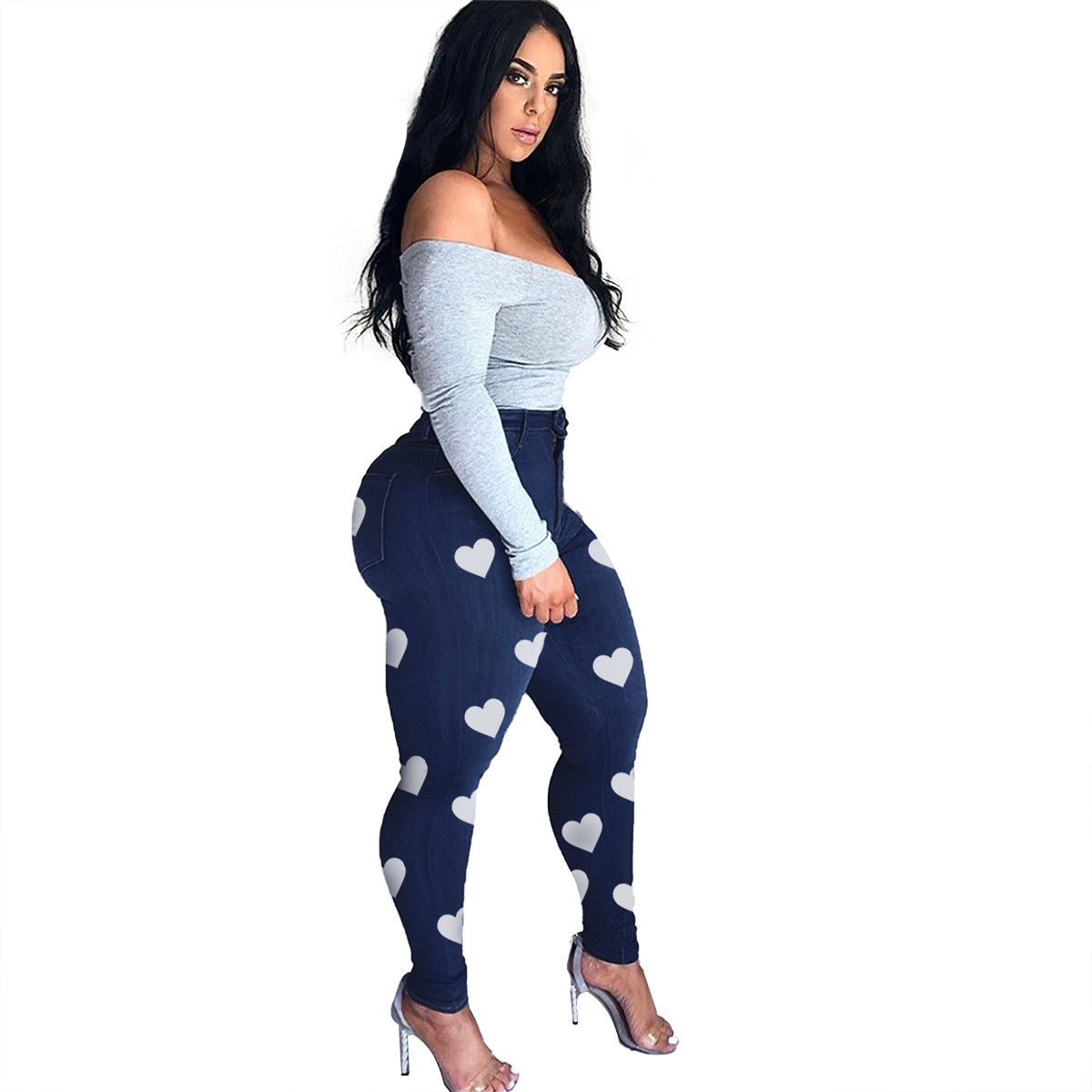 Ladies' Skinny High Stretch Denim Pencil Pants