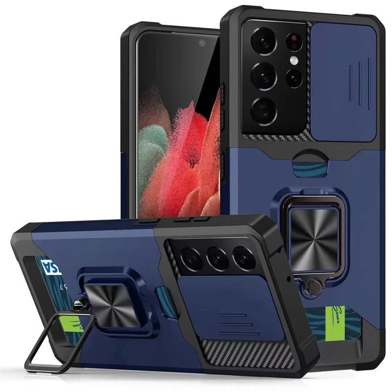 Push Window Card Phone Case Protective Cover