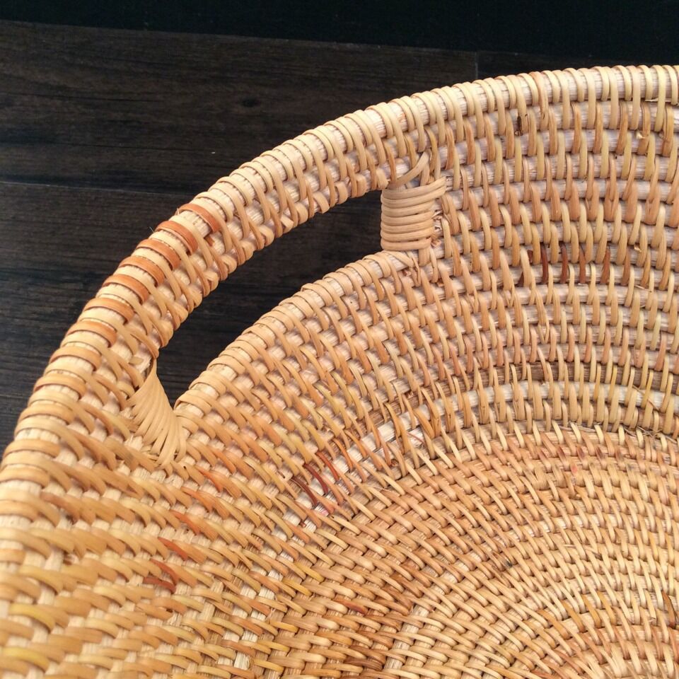 Autumn Rattan Woven Storage Fruit Basket Exquisite Storage Basket