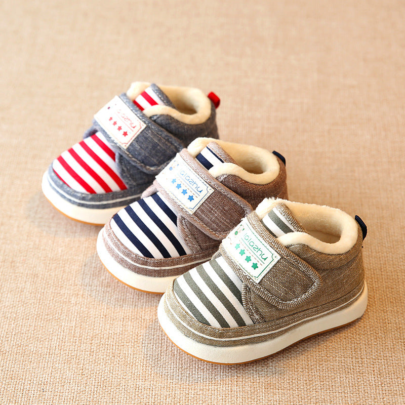 New winter warm baby cotton shoes with velvet