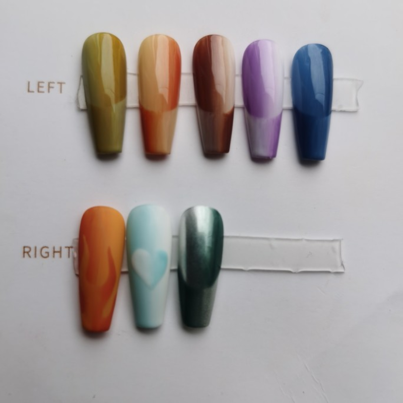 Spatial Two-color Gradient French Mirror Wear Manicure