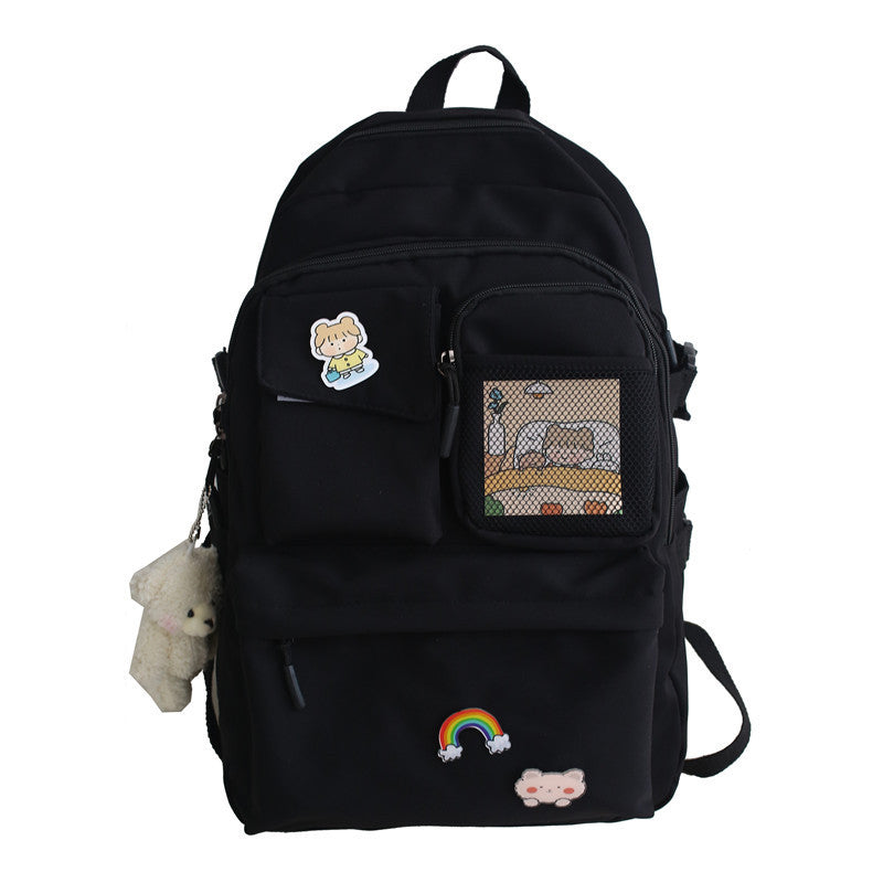 Small Harajuku Srt Canvas Net Neutral Student Schoolbag
