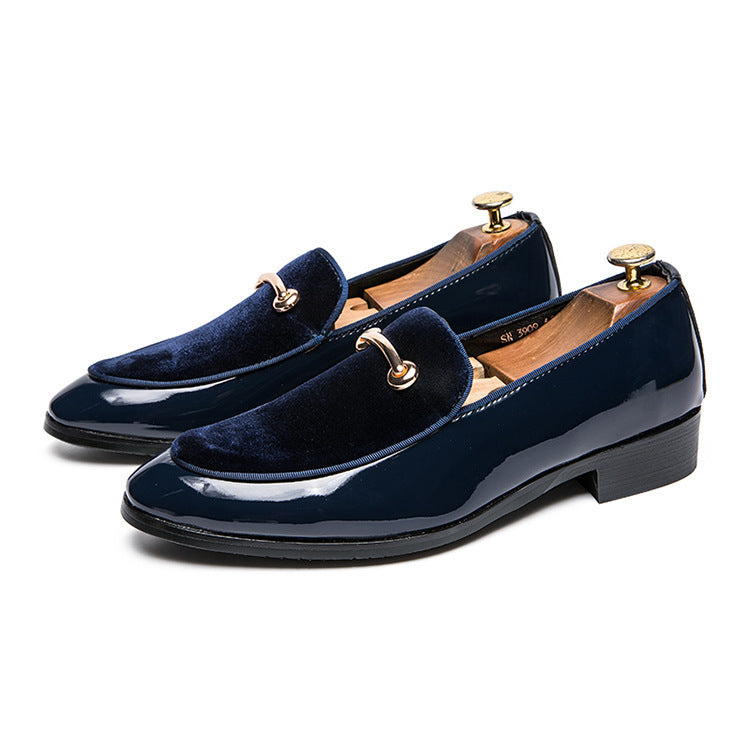 Men's Pointed Toe Shoes, British Trendy Pointed Toe Shoes, European Version Of Men's Sets Of Feet, Students' Small Leather Shoes