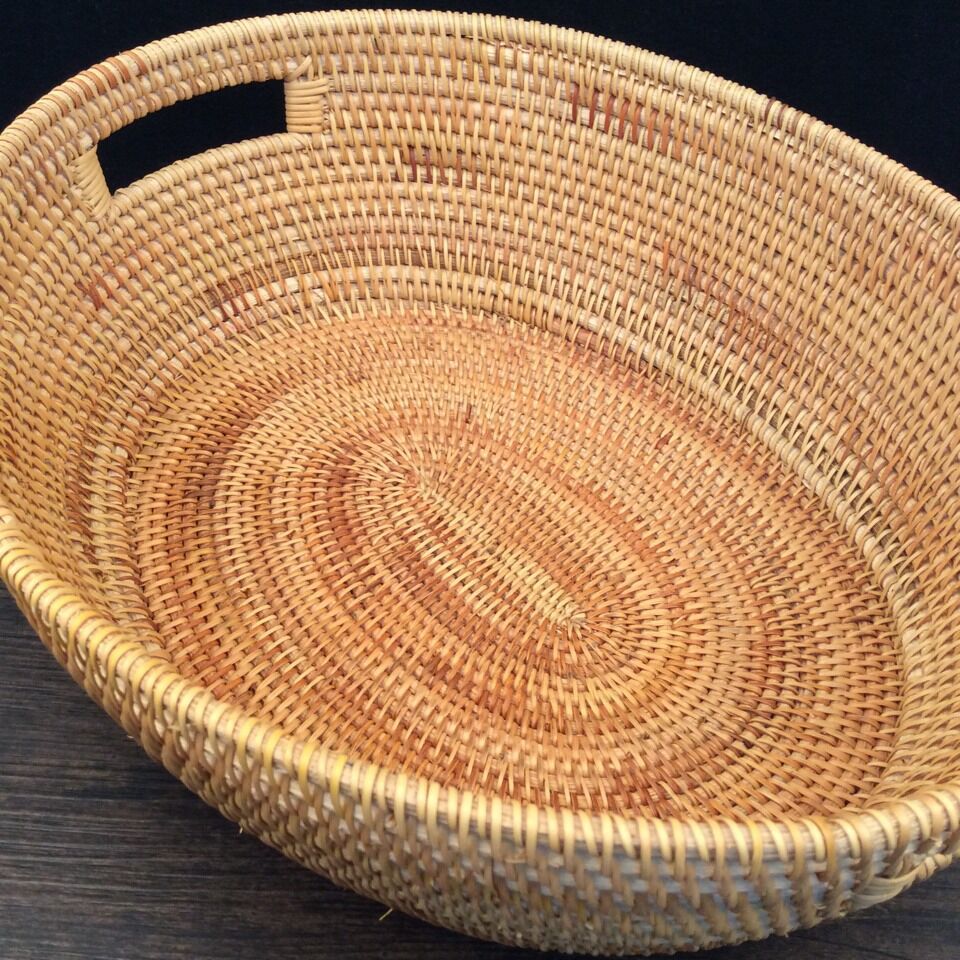 Autumn Rattan Woven Storage Fruit Basket Exquisite Storage Basket