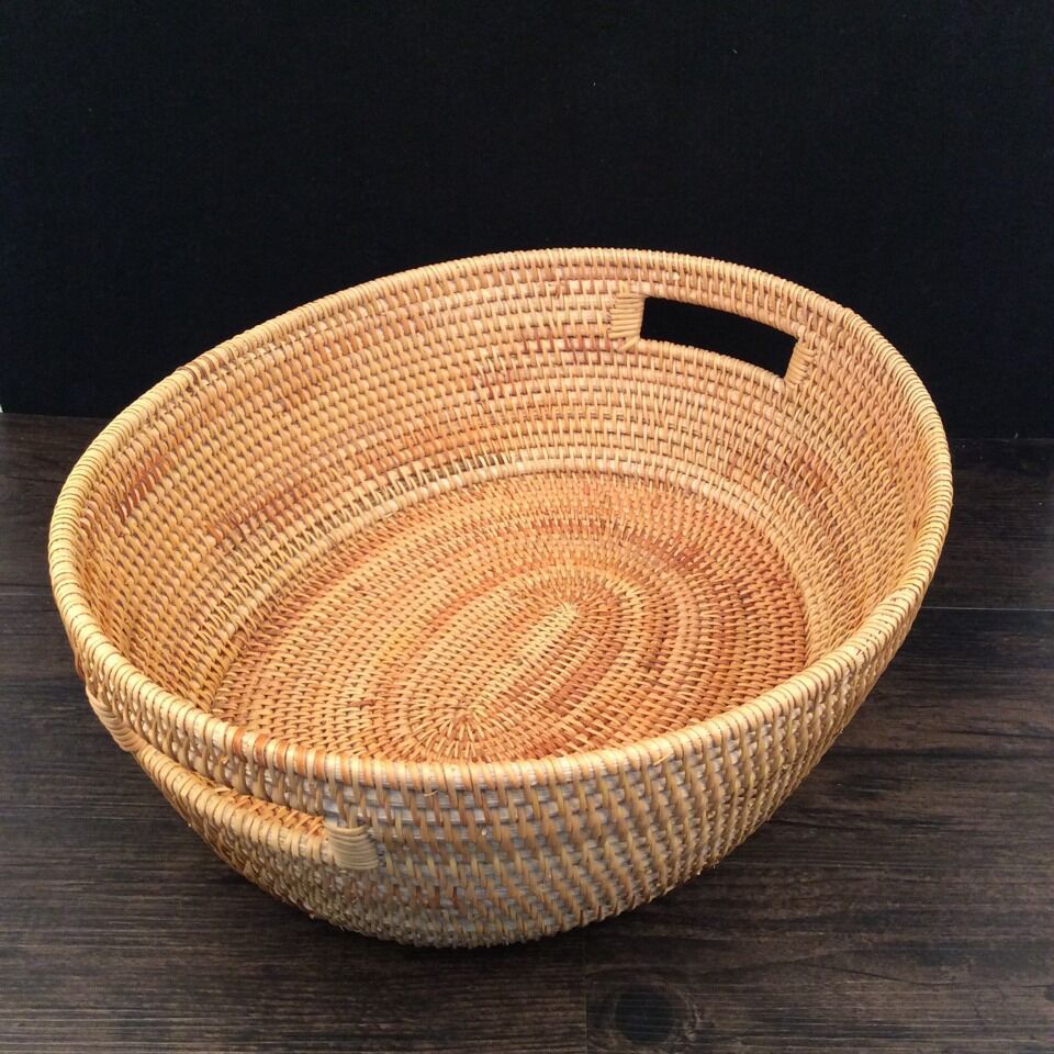 Autumn Rattan Woven Storage Fruit Basket Exquisite Storage Basket