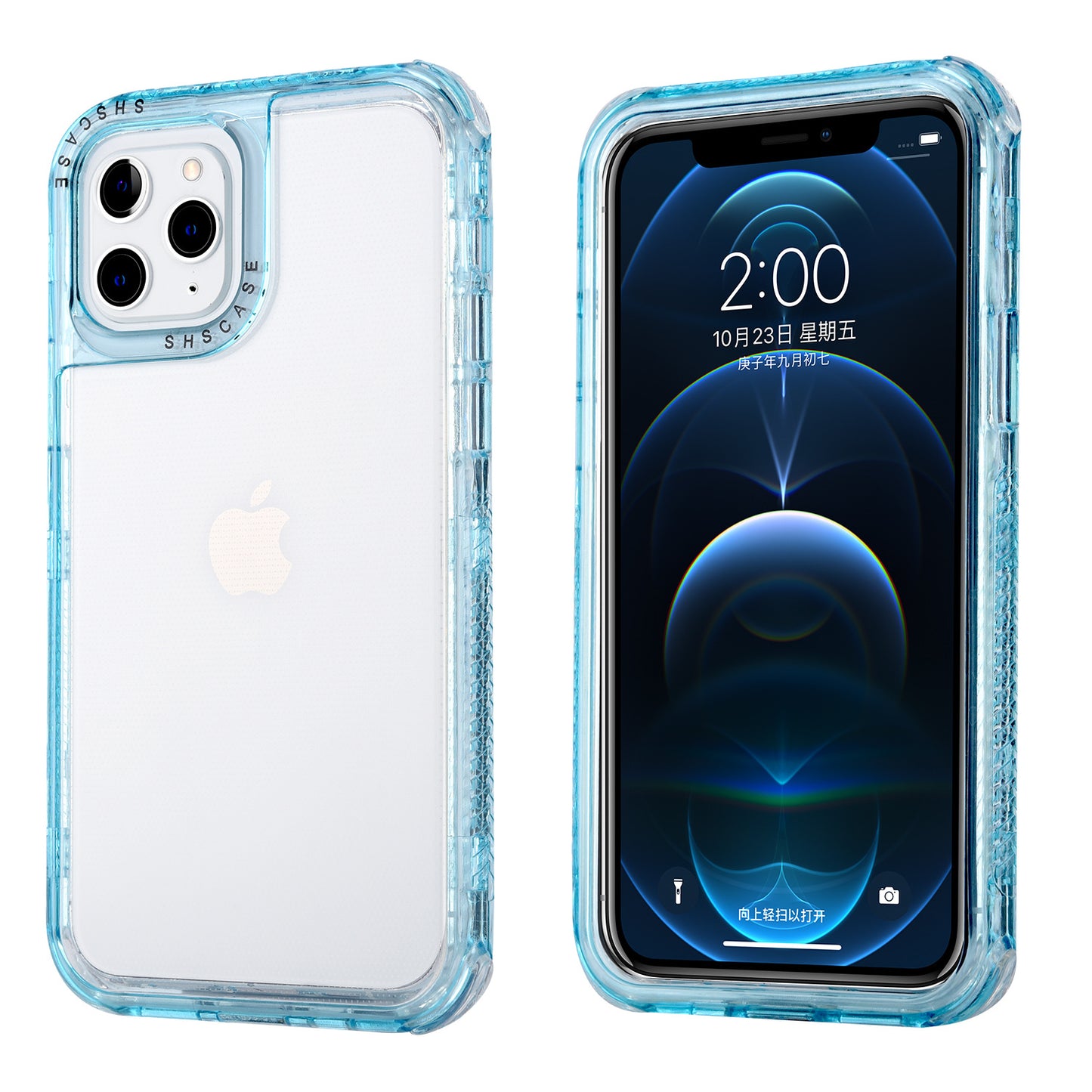 Compatible with Apple , The New Gradient Frame Is Suitable For Apple Transparent Phone Case