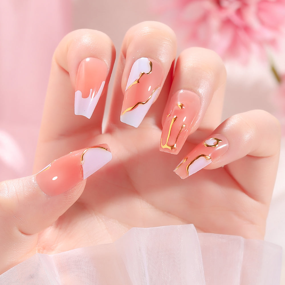 Fake Nail Patches Hand Wearing Art