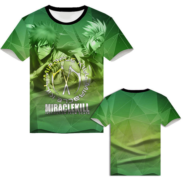 Kurosaki Ichigo Short Sleeve Hooded 3D Clothes Peripheral