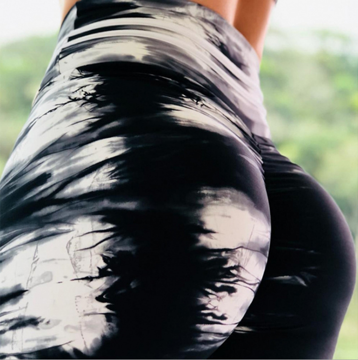 Gradient digital print yoga pants