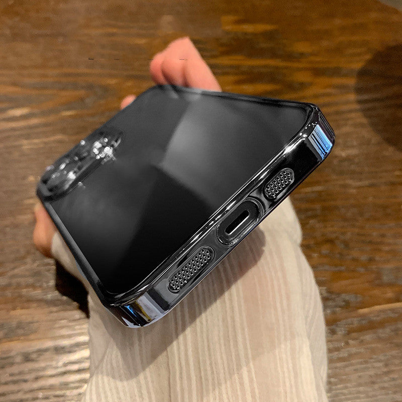 Self Contained Lens Film Full Bag Fall Proof TPU Electroplating Mobile Phone Case