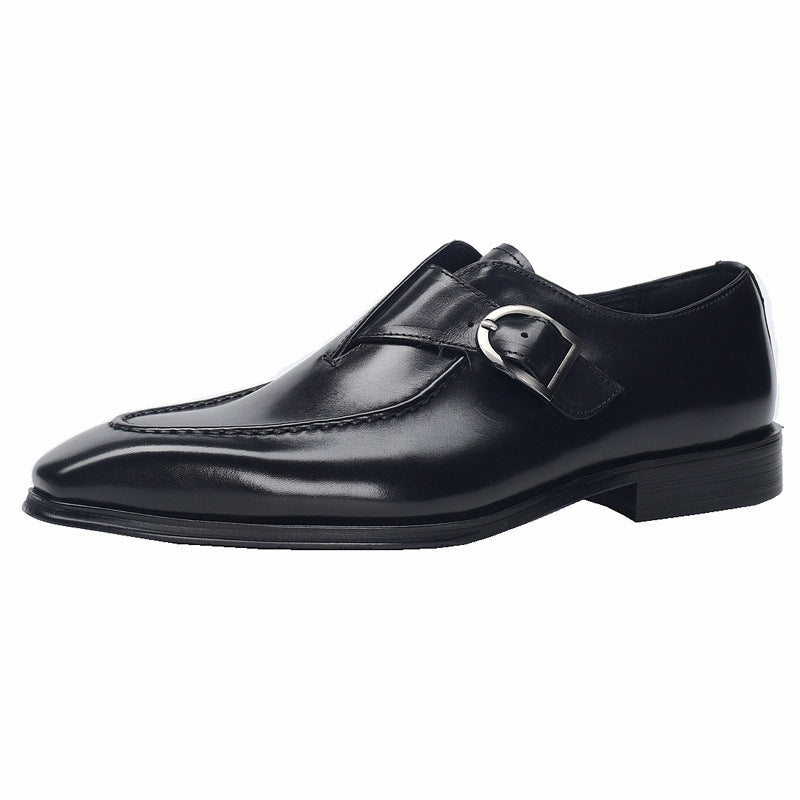 New men's pointed leather shoes