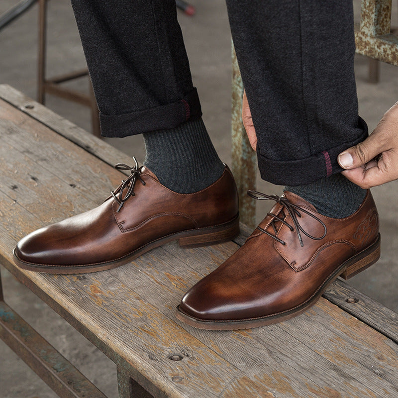 Suit Business Retro Derby Shoes