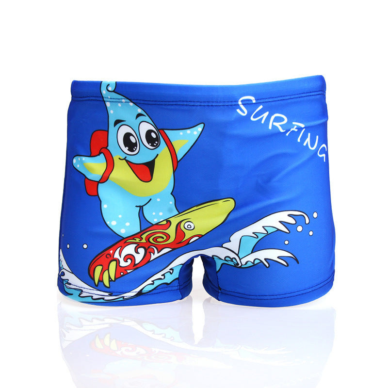 Cute cartoon swimming trunks