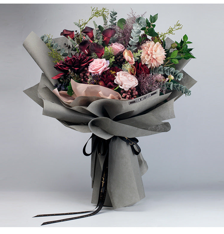 Cotton Paper Flower Art Gift Bouquet DIY Material