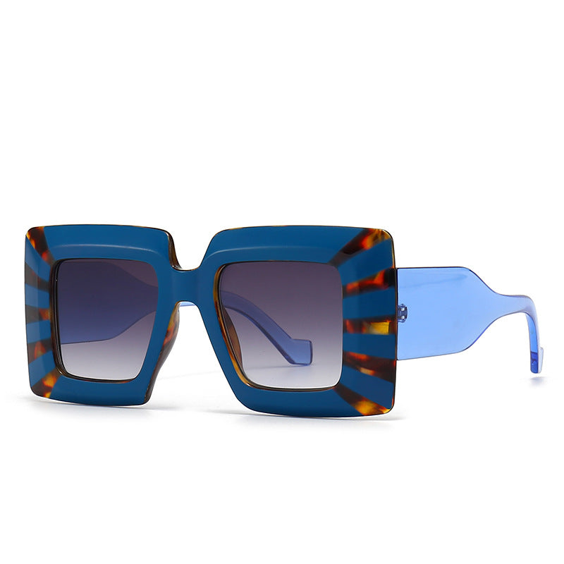 Wide Leg Flat Top Sun Female Sunglasses