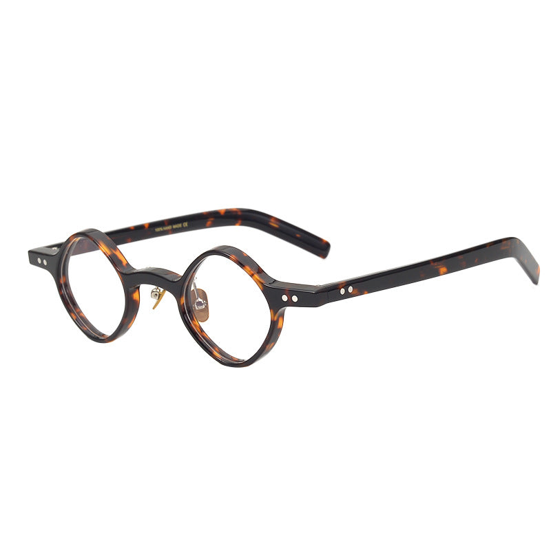 Men's Irregular Shape Republic Of China Style Vintage Glasses Rim
