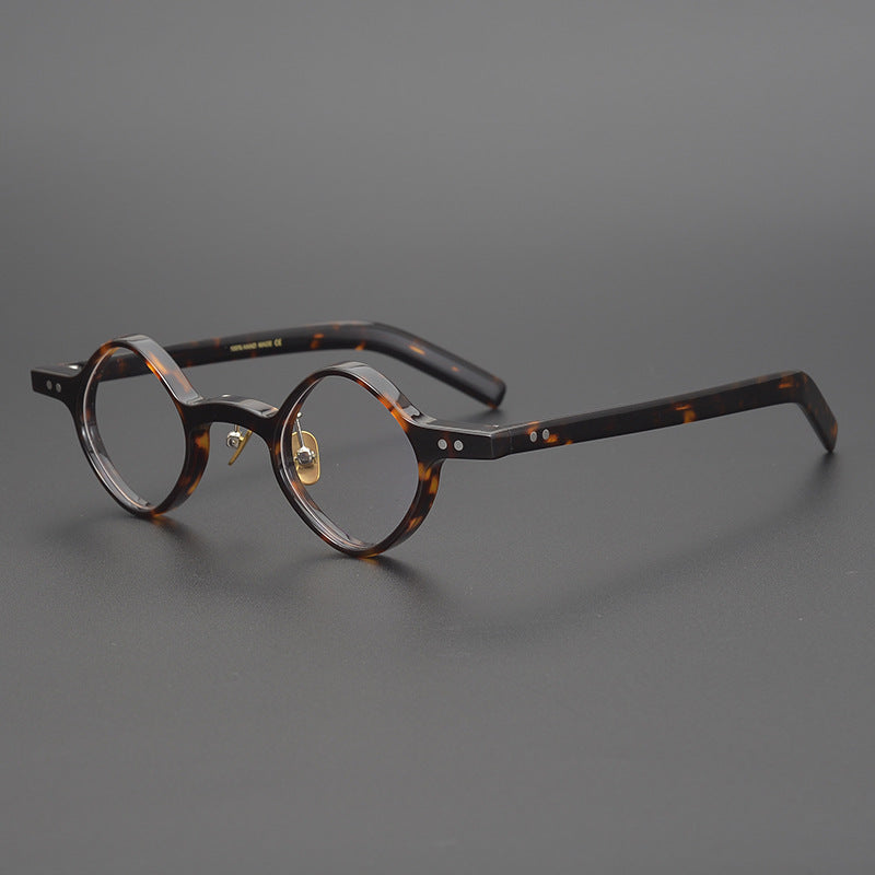 Men's Irregular Shape Republic Of China Style Vintage Glasses Rim