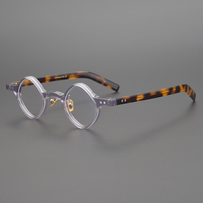 Men's Irregular Shape Republic Of China Style Vintage Glasses Rim