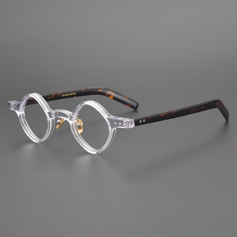 Men's Irregular Shape Republic Of China Style Vintage Glasses Rim