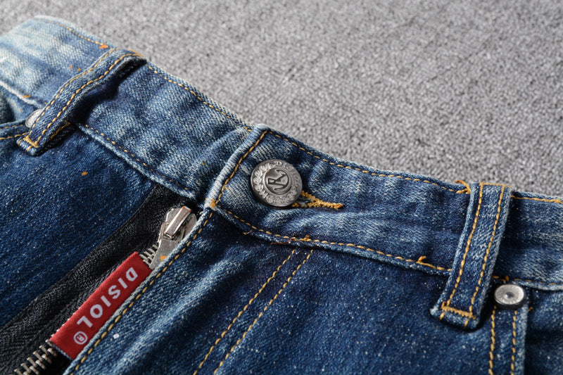 High Street Fashion Ripped Men's Jeans