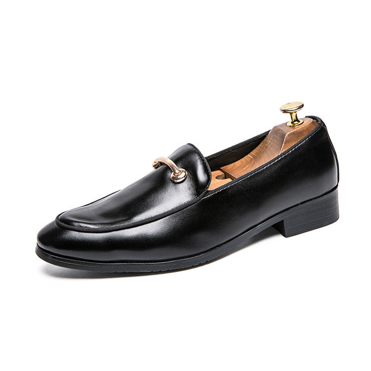 Men's Pointed Toe Shoes, British Trendy Pointed Toe Shoes, European Version Of Men's Sets Of Feet, Students' Small Leather Shoes
