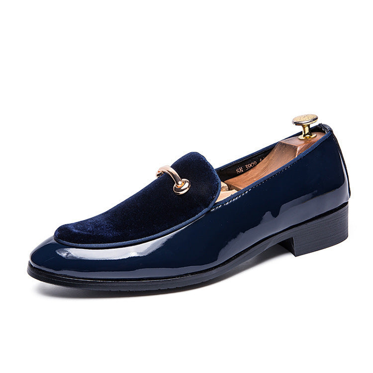 Men's Pointed Toe Shoes, British Trendy Pointed Toe Shoes, European Version Of Men's Sets Of Feet, Students' Small Leather Shoes