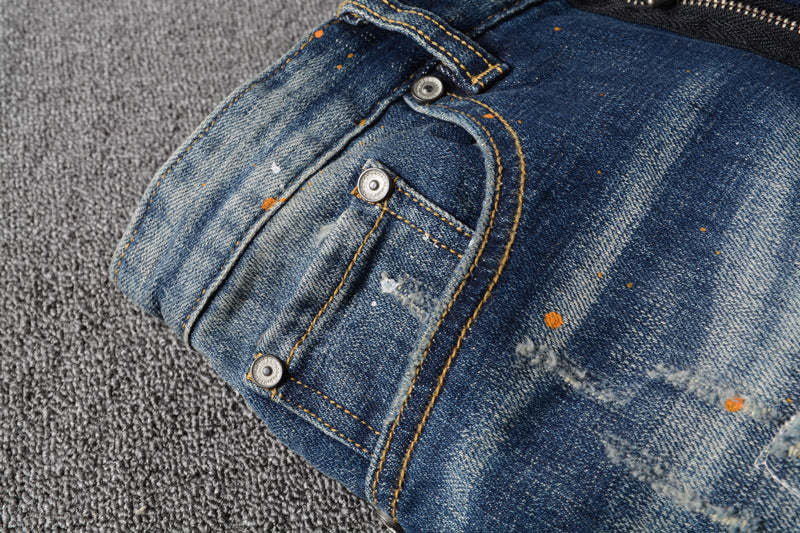 High Street Fashion Ripped Men's Jeans
