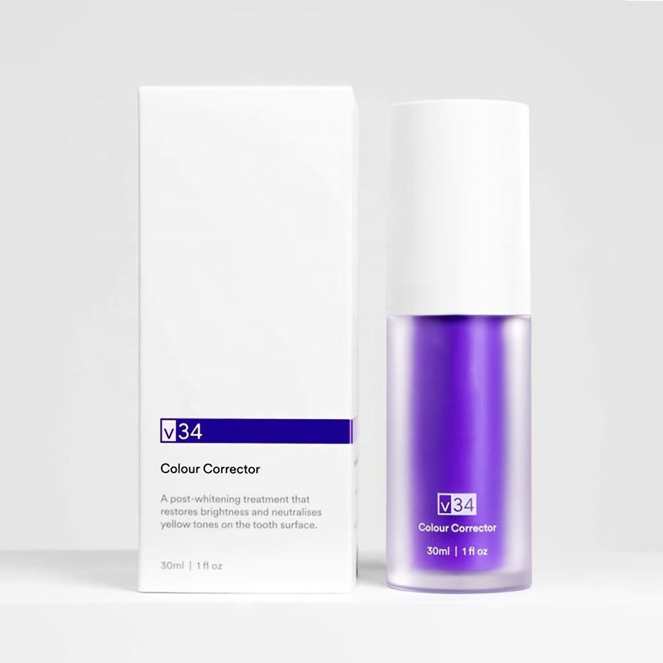Purple Toothpaste Color Corrector Toothpaste For Teeth White Brightening Tooth Care Toothpaste Reduce Yellowing