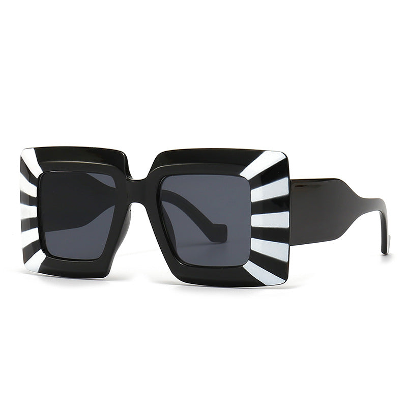 Wide Leg Flat Top Sun Female Sunglasses