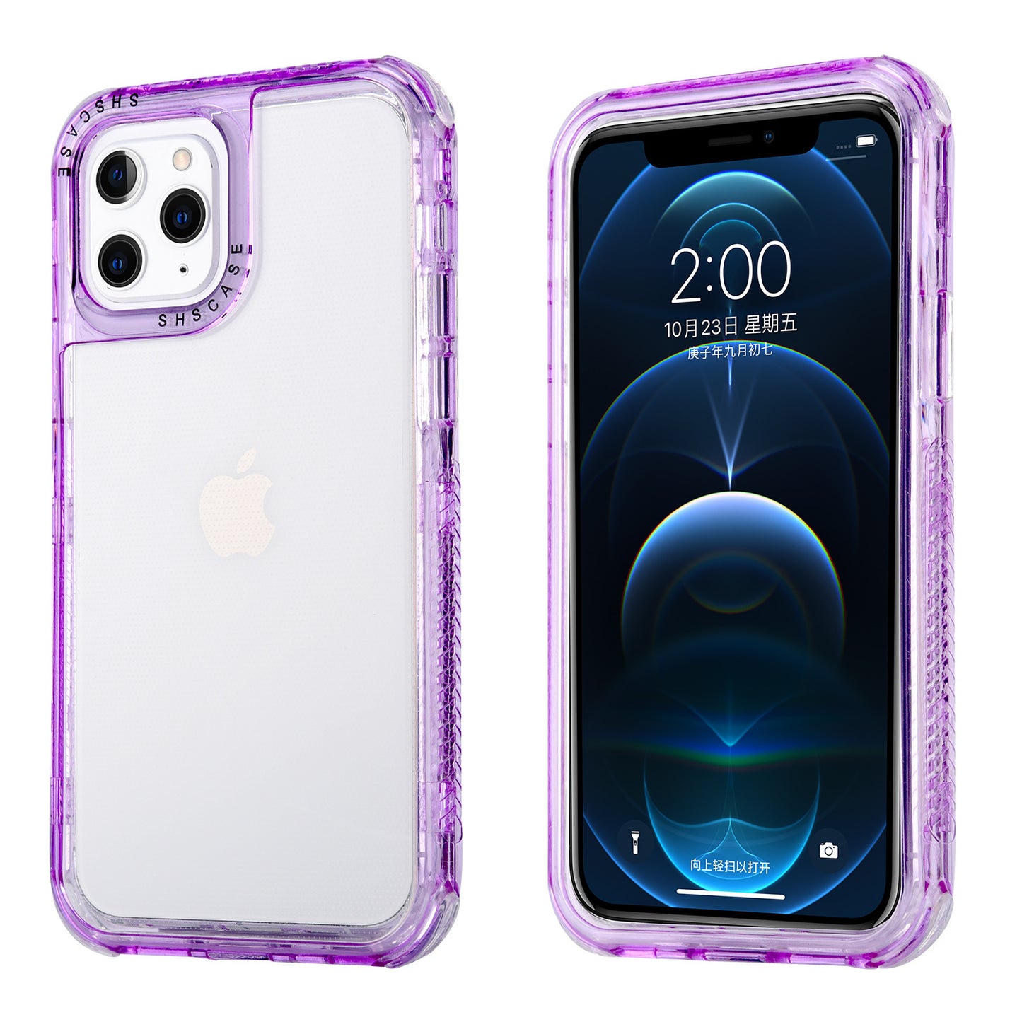 Compatible with Apple , The New Gradient Frame Is Suitable For Apple Transparent Phone Case