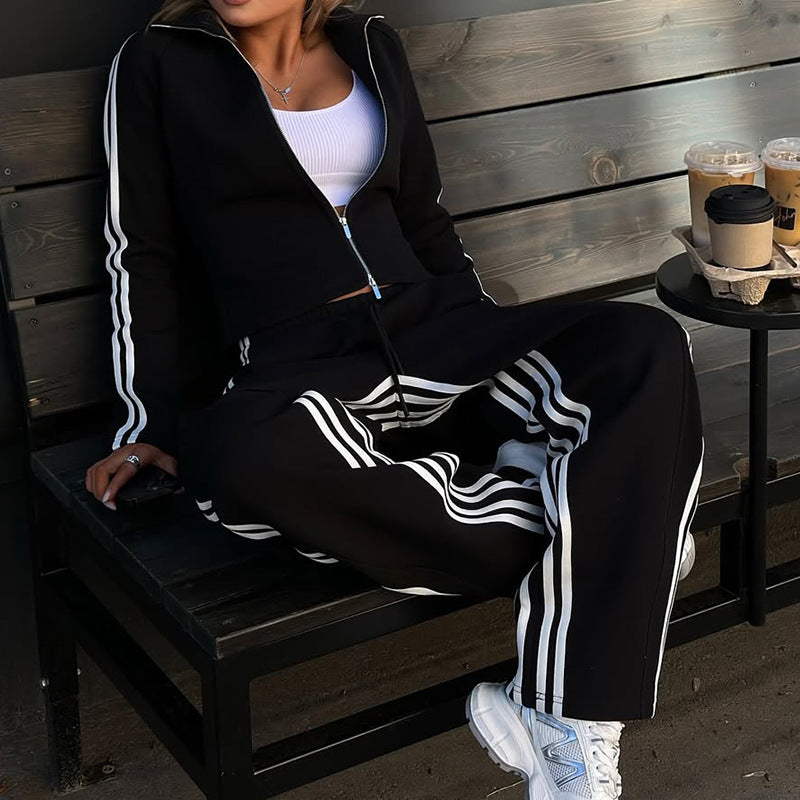 Casual Long Sleeve Sports Two-piece Set Women's Suit