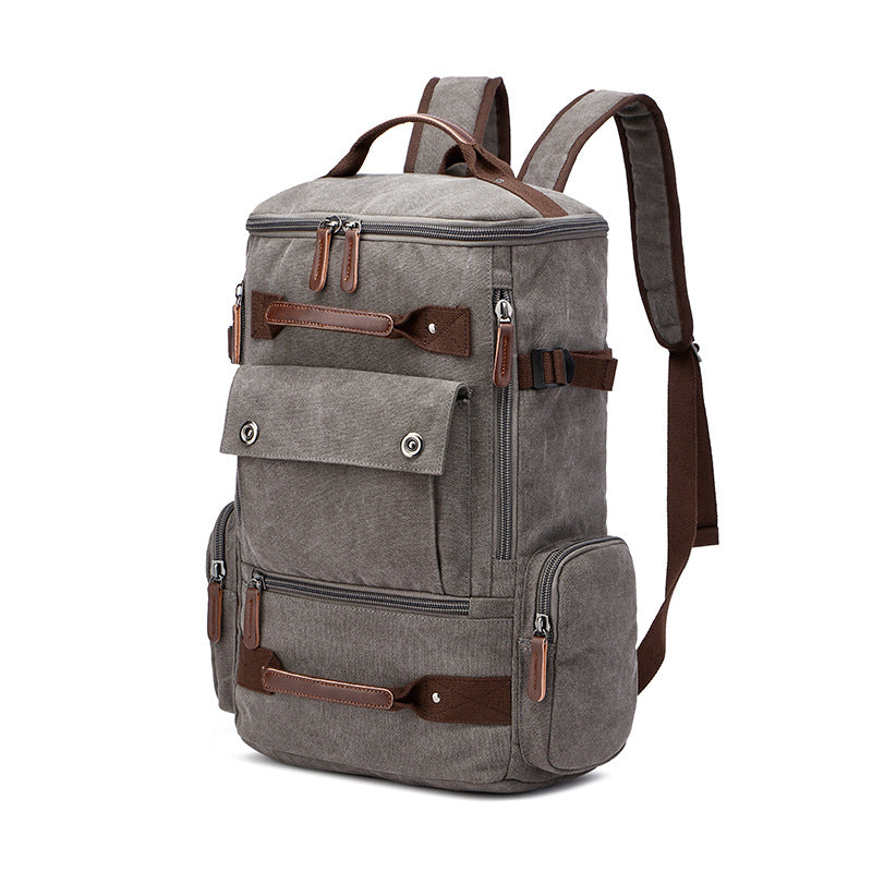 Men's Backpack Vintage Canvas Backpack Men's Travel Bags Large Capacity Backpack Laptop Backpack