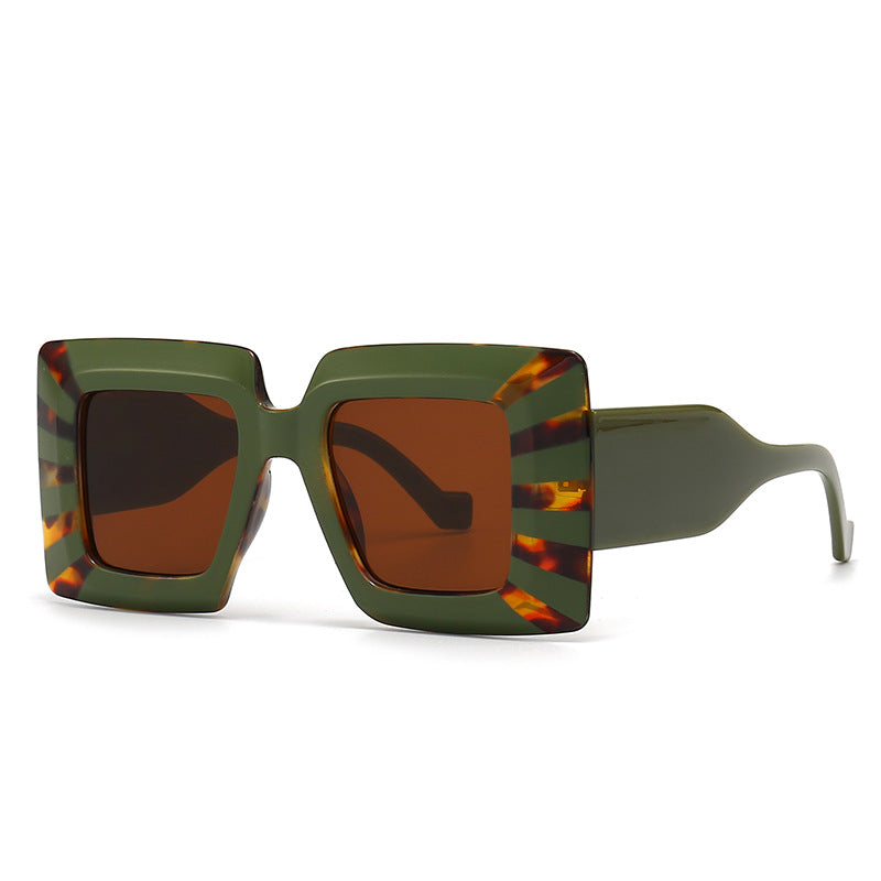 Wide Leg Flat Top Sun Female Sunglasses