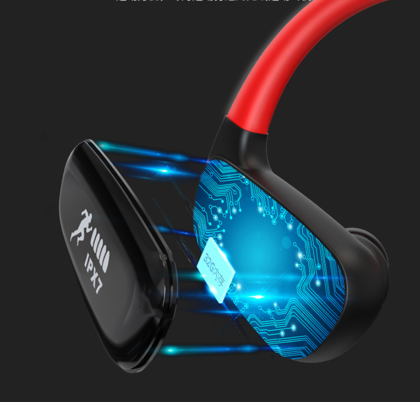 Compatible with Apple , Bluetooth Headset Seven Waterproof Sports Running Waterproof