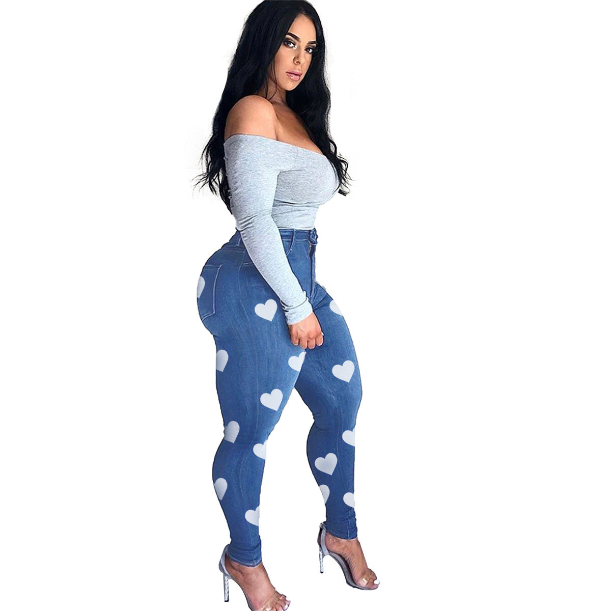 Ladies' Skinny High Stretch Denim Pencil Pants