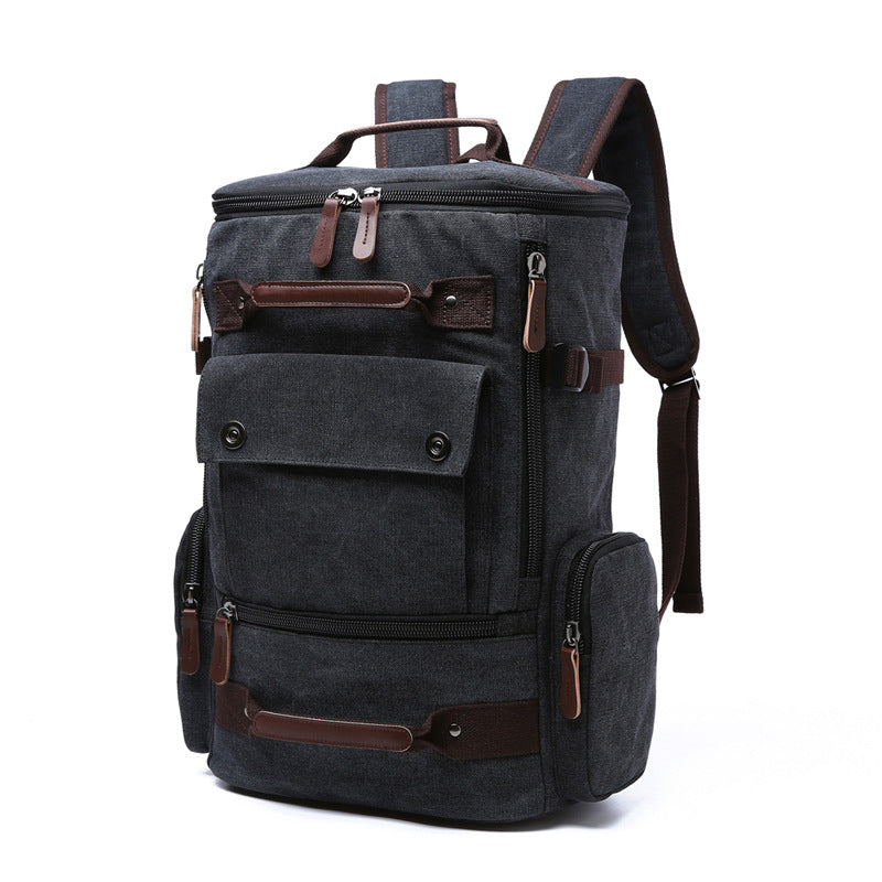 Men's Backpack Vintage Canvas Backpack Men's Travel Bags Large Capacity Backpack Laptop Backpack