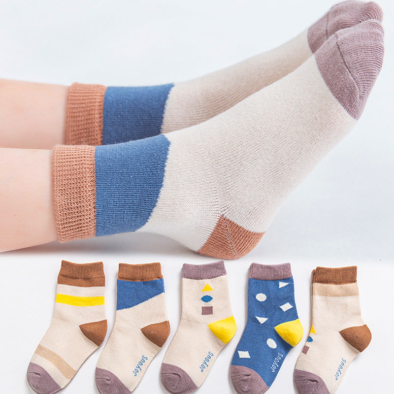 Middle Tube Cotton Socks Winter Baby Sports Cartoon Girls Students Boys