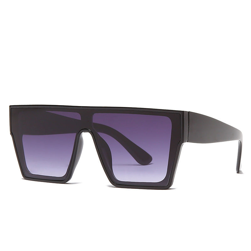 Large Frame Leopard Print Sunglasses