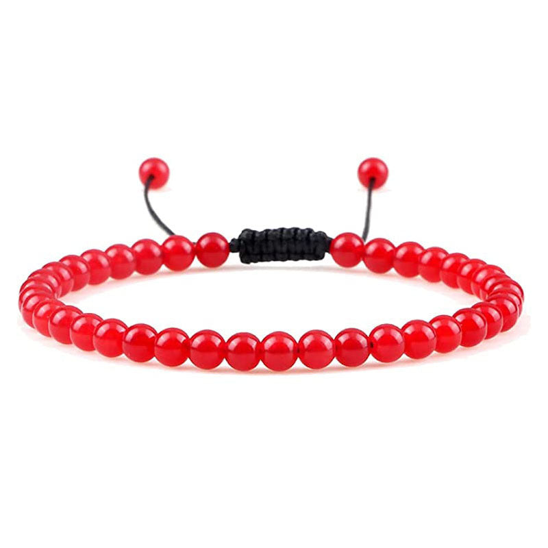 Natural Stone Agate Bead Bracelet