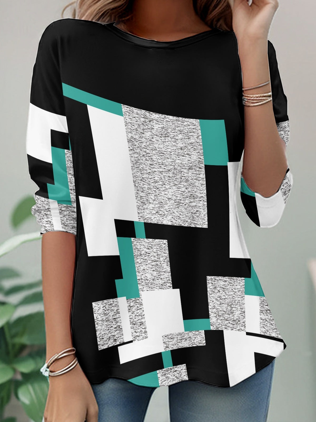 3D Digital Printing Casual Women's Top