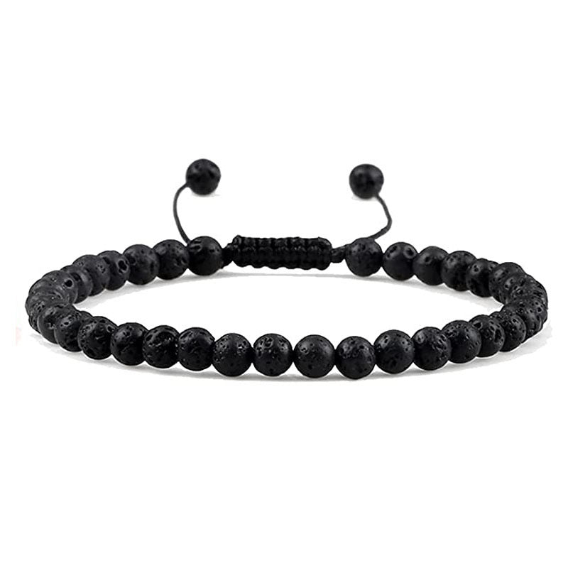 Natural Stone Agate Bead Bracelet