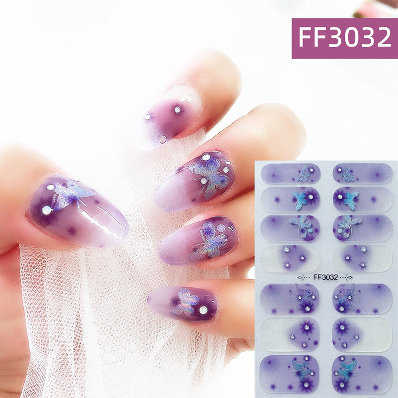 Three Dimensional Craft Crystal Nail Polish Film Full Paste