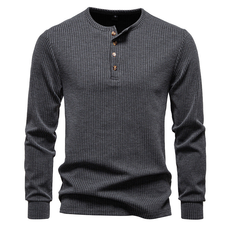 Casual Fashion Long Sleeve Men's Slim Fit Sports T-shirt