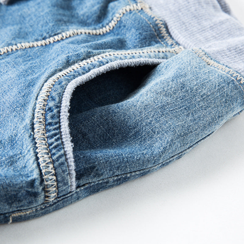 European And American Plus Size Women's Ribbed Jeans