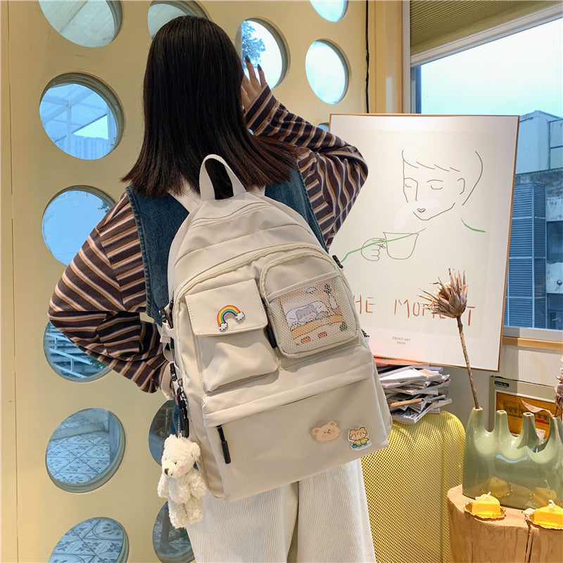 Small Harajuku Srt Canvas Net Neutral Student Schoolbag