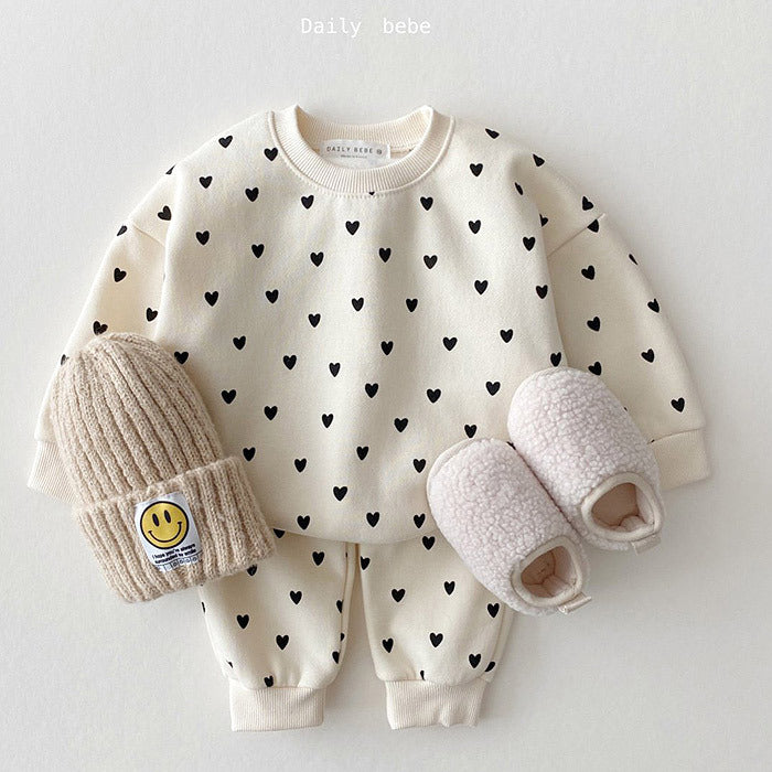 Infant Children's Wear Cotton Sweater Casual Suit